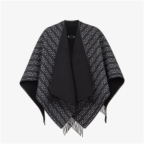 fendi ponchi|fendi poncho black and white.